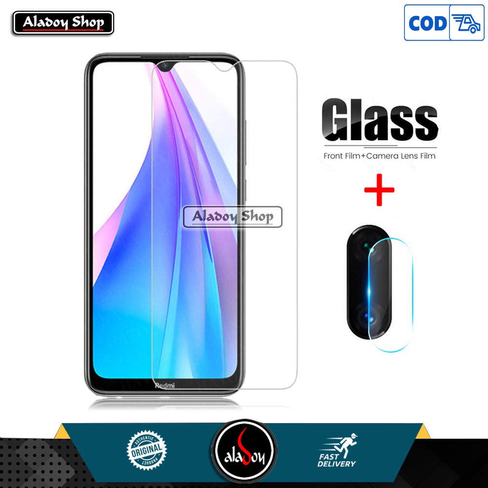 PAKET Tempered Glass Layar Clear + Antigores Tempered Glass Camera Xiaomi Redmi 8 / 8A / 8a Pro