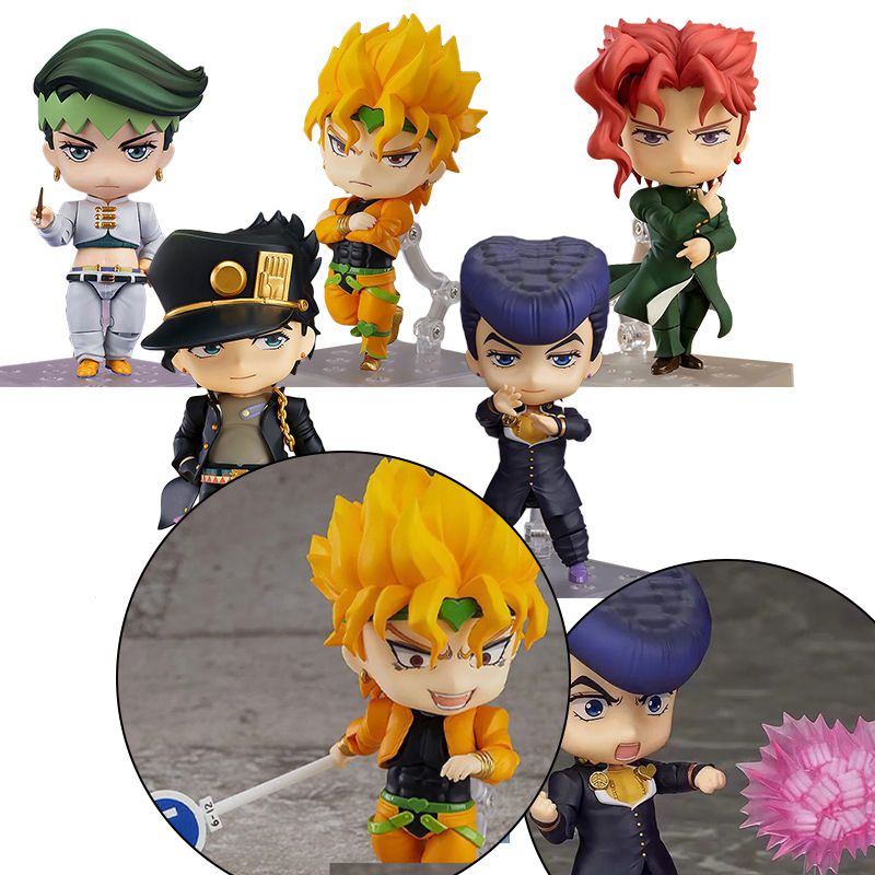 10cm Jojo's Bizarre Adventure Action Figure Toy Jotaro Kujo Rohan Dio Noriaki Kakyoin