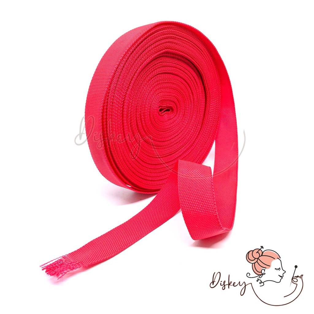 

1 ROLL TALI WEBBING 2.5 CM PELIPIT BISBAN / PITERBAN PCR 25 CRM - Abu-abu