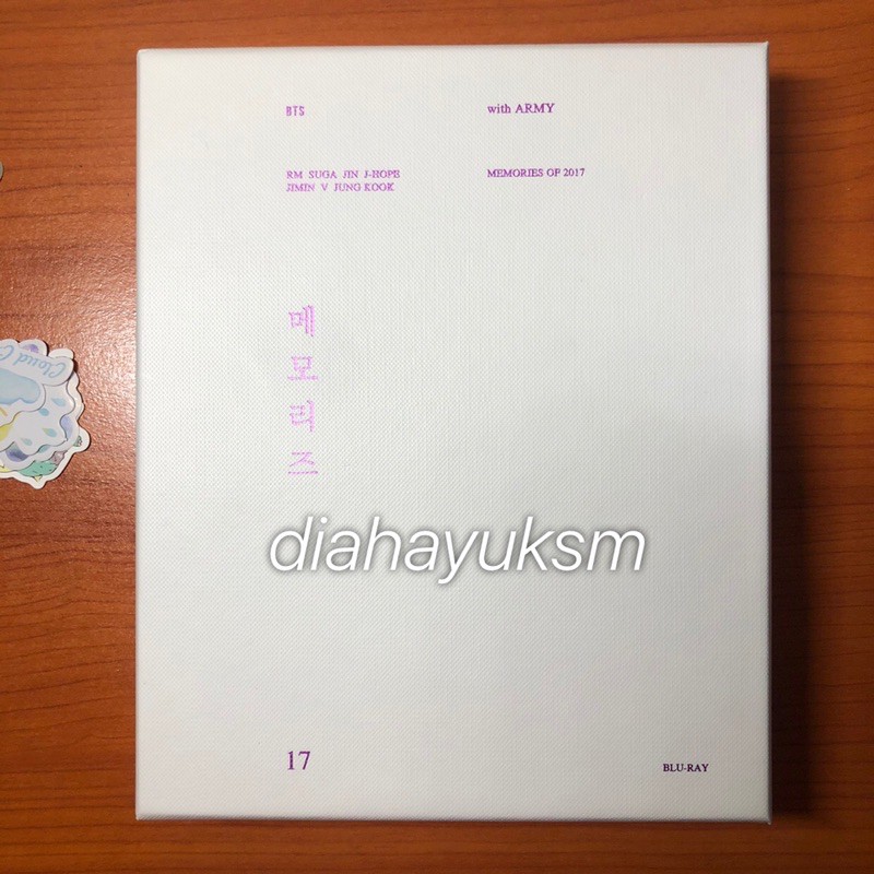 [booked] BTS Memories Bluray 2017 Fullset minus pc