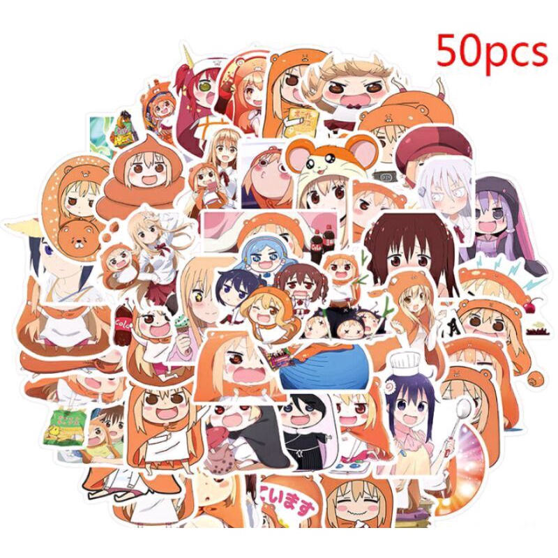 

Stiker desain kartun Anime Himouto Umaru-Chan. isi 50pc. utk dekorasi laptop / sepeda / buku atau apapun.