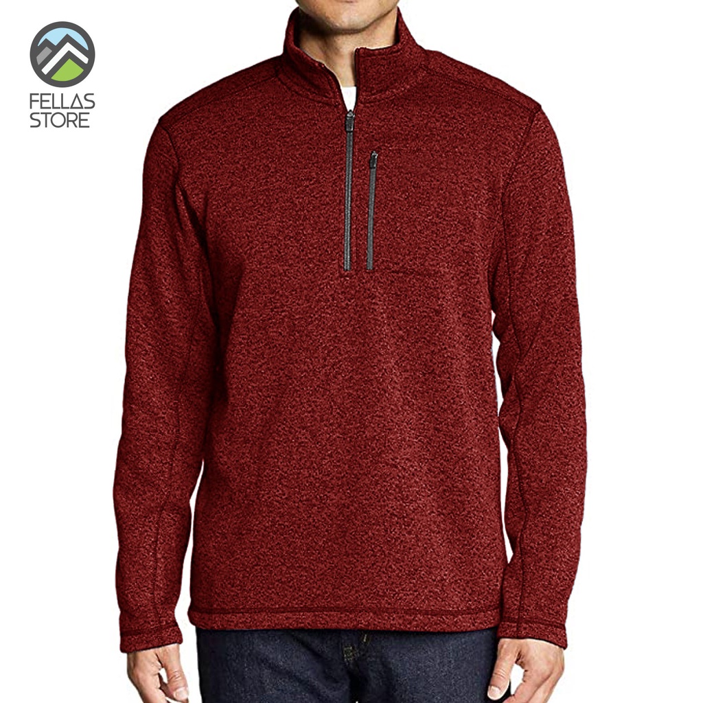 Eddie Bauer - Men's Radiator Fleece 1/2-Zip - Red