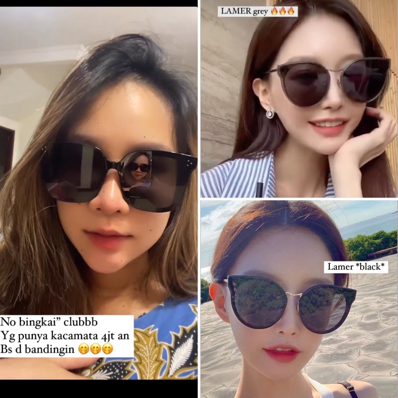 iwearmyra Sierra siera Lamer black grey gray abu sun glasses sunglasses kaca mata hitam i wear myra