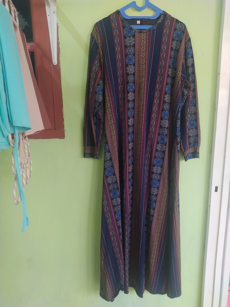 Baju Gamis Jumbo Motif Batik Tunisa Sultan