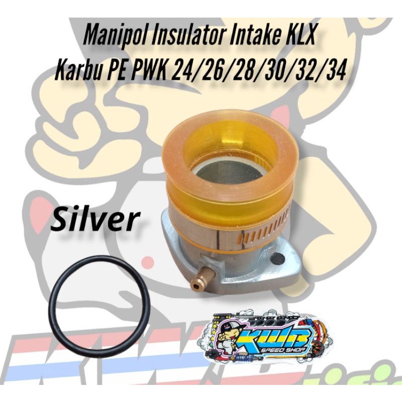 Manipol KLX Manifold klx Intake manipol Karet Manifold Insulator Intake Intek Manipol Karburator KLX150-KLX 150 PE 28 PE PWK 28/30/32/34/35