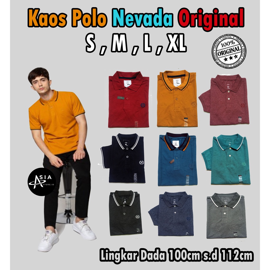 KAOS POLO NEVADA KAOS WANGKY  NEVADA KAOS KERAH NEVADA REMAJA DEWASA ORIGINAL MATAHARI