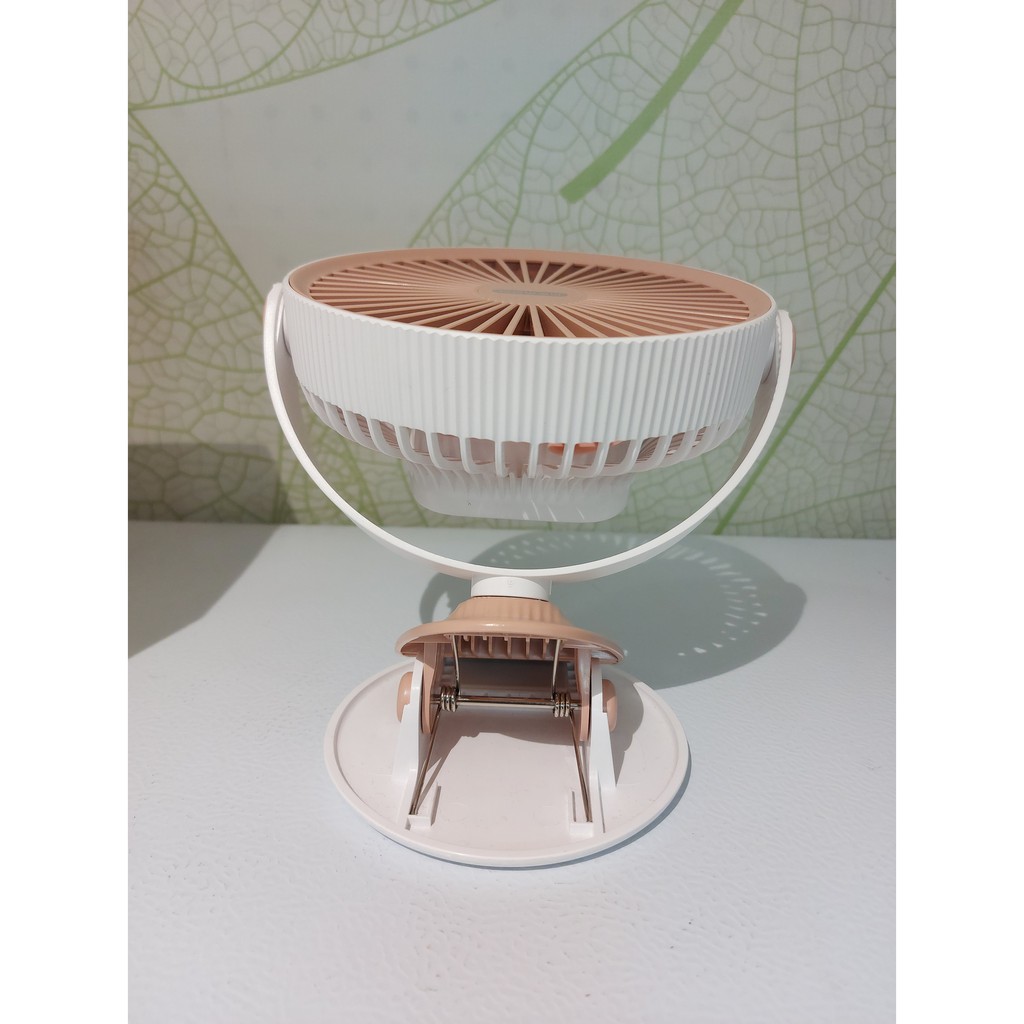 2in1 Clip Fan &amp; Desk Fan Portable 6 Inch / Kipas Angin Jepit / Rechargable fan