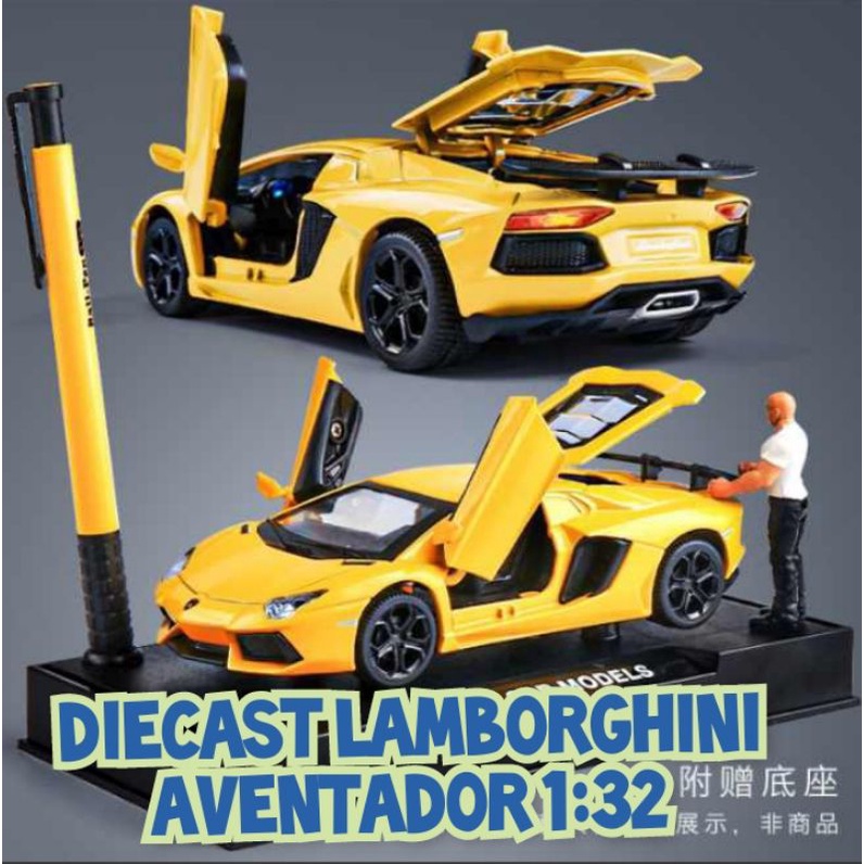 Jual DIECAST MINIATUR MOBIL PAJANGAN LAMBORGHINI AVEN   TADOR SKALA 1:32