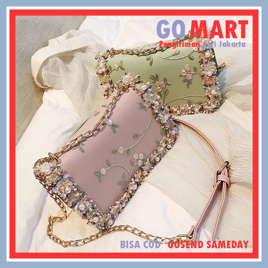 Tas Selempang Wanita Model Lace High Quality Premium Import - Tas Fashion Korea Import [SL11]