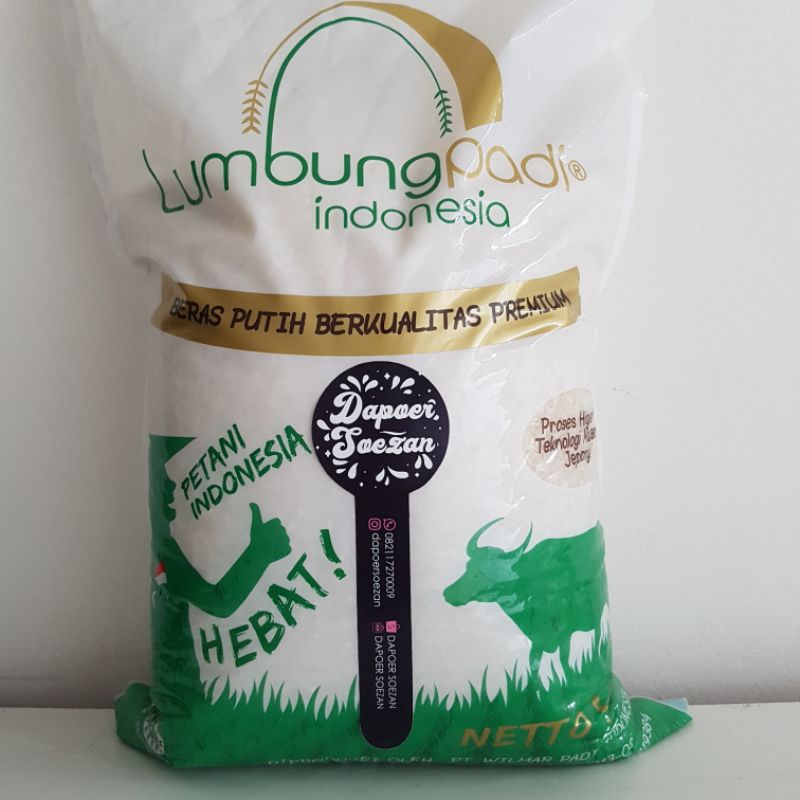 beras lumbung padi 5 kg rice