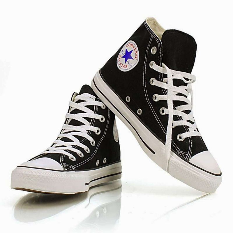 Sepatu Converse All star clasik Sepatu All Star tinggi Hitam Putih sepatu sekolah