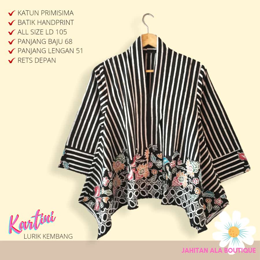 Blus kartini batik solo atasan kerja