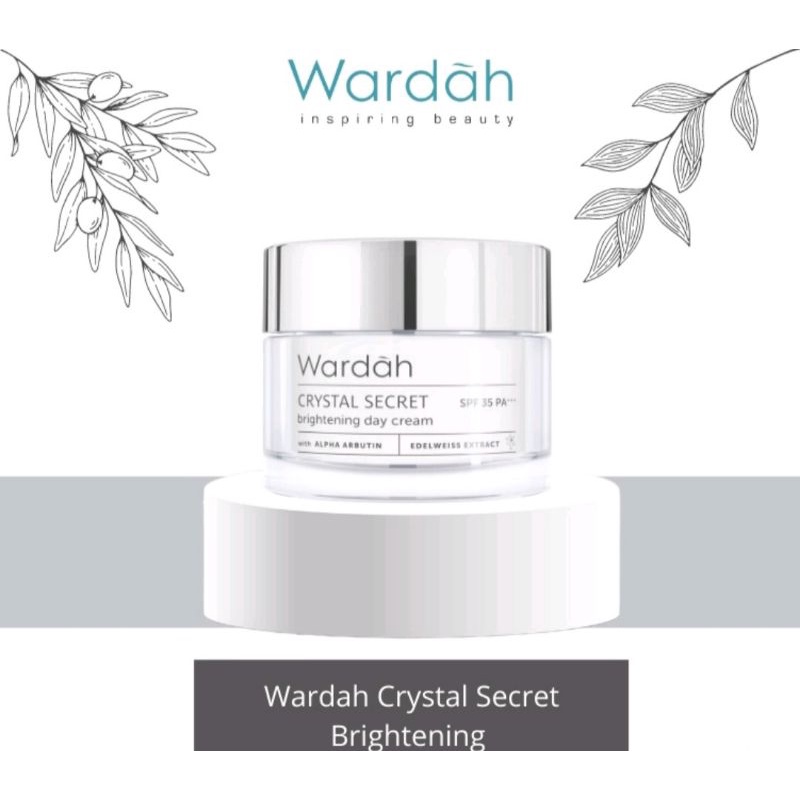 Wardah crystal secret day dan night cream original