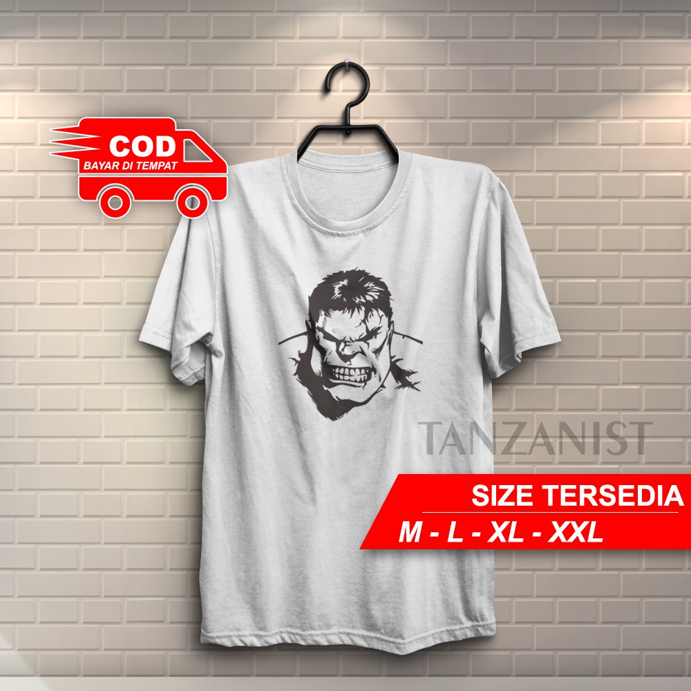  KAOS  HULK COTTON  COMBED  30S  BAJU  TSHIRT ANIME MARVEL 