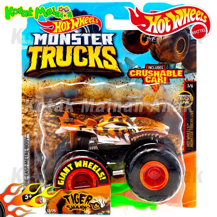 hot wheels tiger shark monster truck
