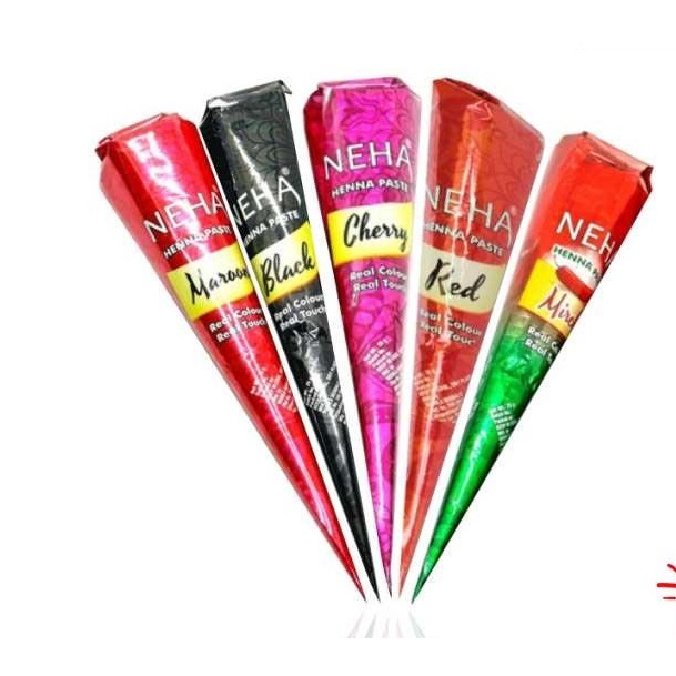 {1Box} Pacar Kuku Halal Neha Henna Hena Neha Pacar Kuku Arab BPOM Temporary Hand PaintingTermurah
