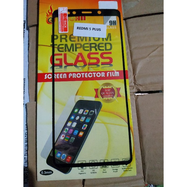 TEMPERED GLASS REDMI 5 PLUS FULL