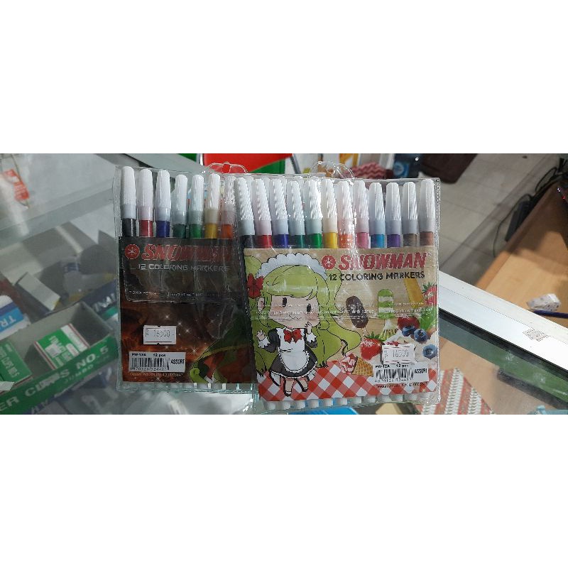 

Snowman 12 Coloring Markers