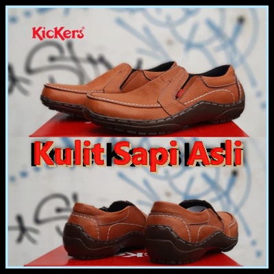 SEPATU FORMAL PRIA DEWASA KULIT ASLI PANTOFEL KICKERS KULIT SAPI ASLI