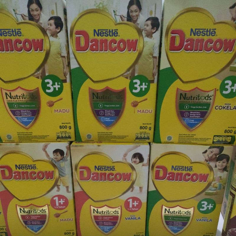 Dancow 1+ 3+ 5+ coklat vanila madu 800gr