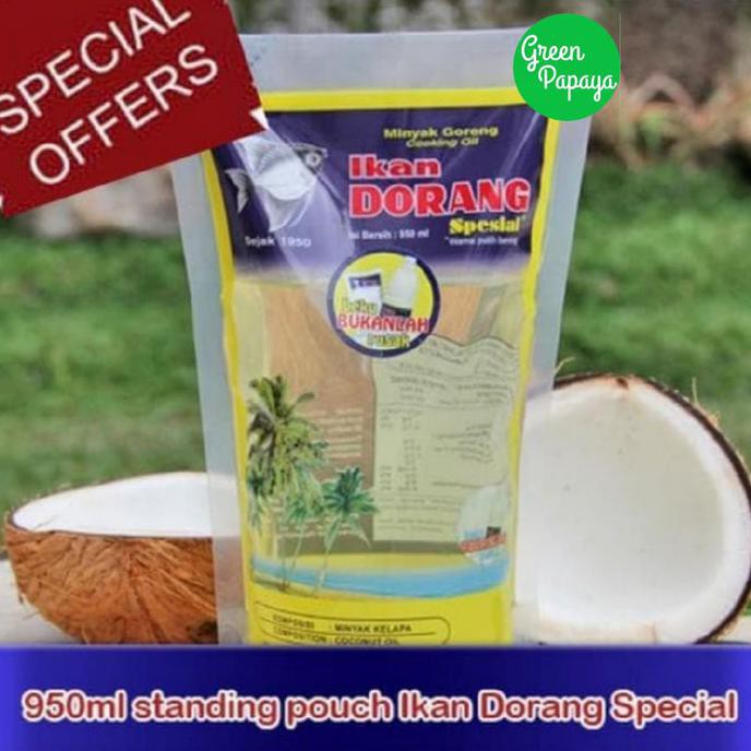 

BISA BAYAR DI TEMPAT Minyak Kelapa Murni Cap Ikan Dorang - 950ml (Refil) Kode 274