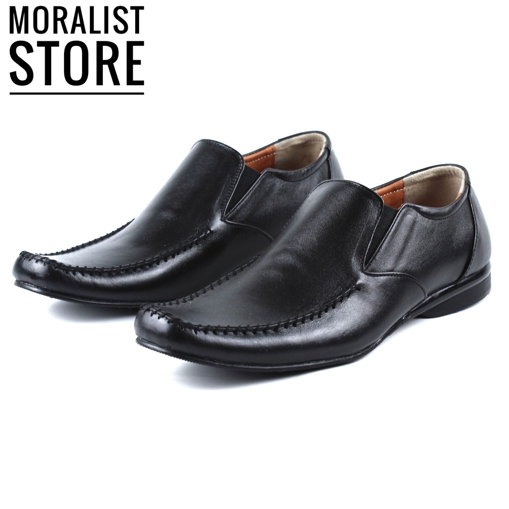 Sepatu Pantofel Pria Formal Kulit Asli Premium Moccasin Clearance Sale BD Grup1