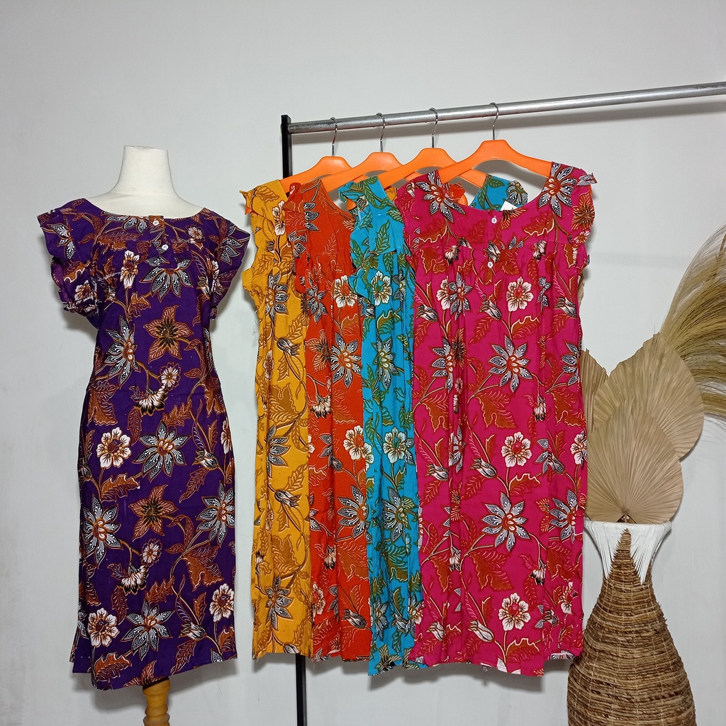 Daster AK Bunda - 01 / Daster Rayon Ibu Ibu Rumahan / Daster Batik Santai