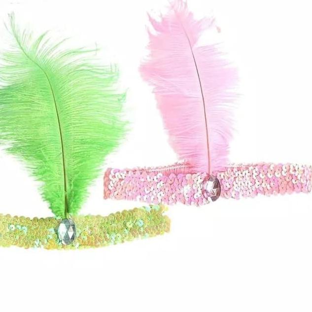 ✦ Ikatan Bulu Di Kepala Hiasan Kepala Bulu Ayam ☆