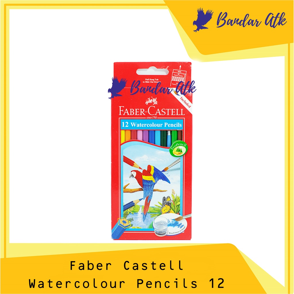 

Pensil Warna Faber Castell 12 Warna panjang Watercolour [1 SET]