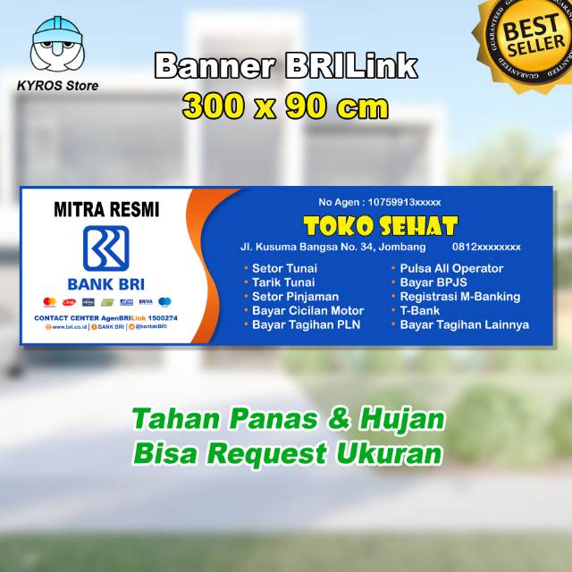 BANNER BANK BRI LINK MURAH