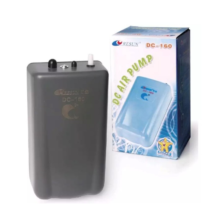 Aerator Resun Pompa Aquarium Umpan Hidup Batere Baterai Dc-160 Dc160