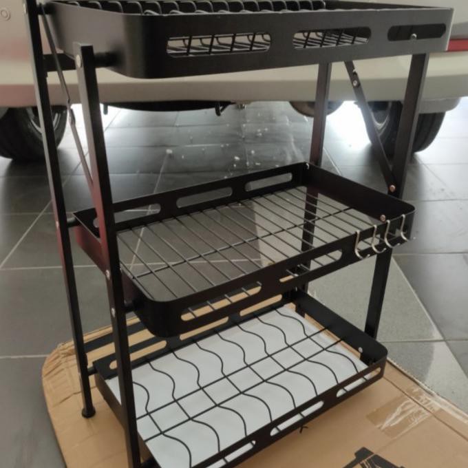 Rak Piring Gantung Stenlis 3 Susun Vinvinbila