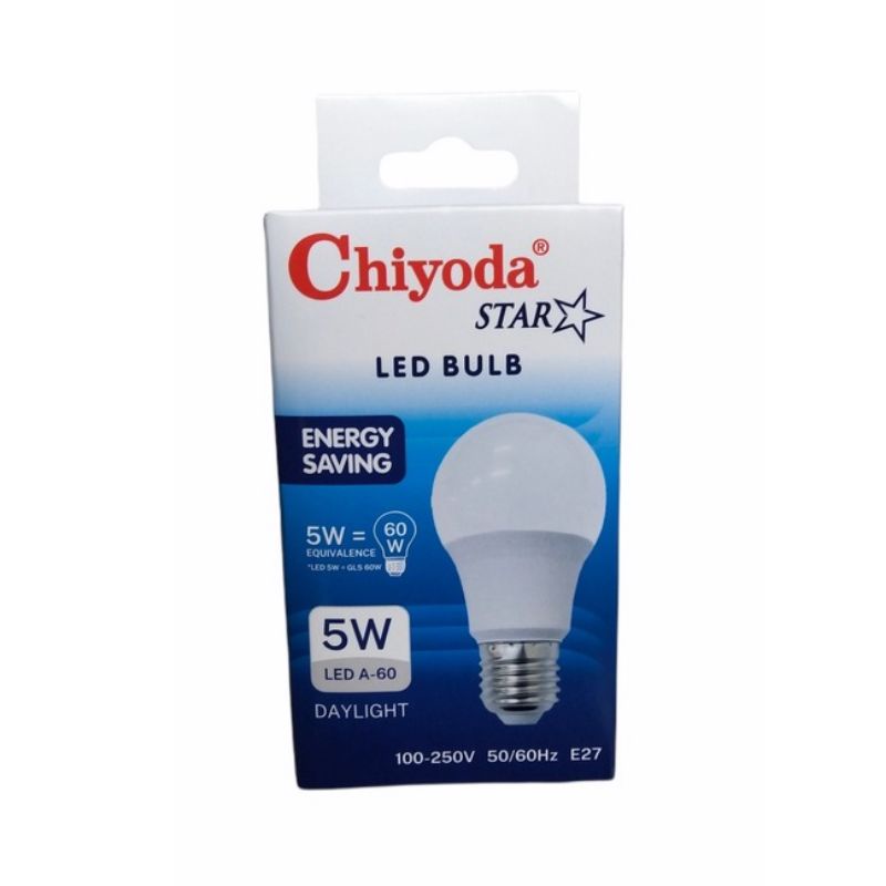 LAMPU LED CHIYODA TIPE eco STAR 5 WATT PUTIH