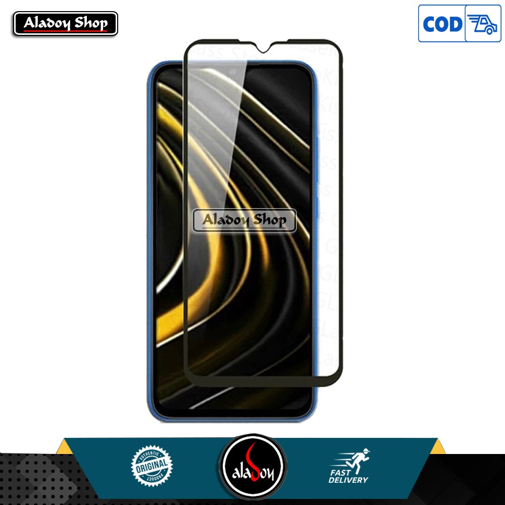 Case dan Tempered Glass Xiaomi Poco M3 Casing Anti Crack Free Anti Gores Tempered Glass POCO M3 2021