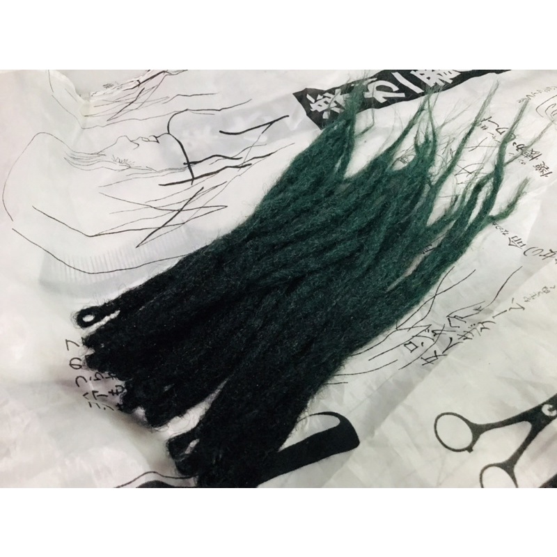 Rambut gimbal 30 ujung panjang 25cm sintetis warna