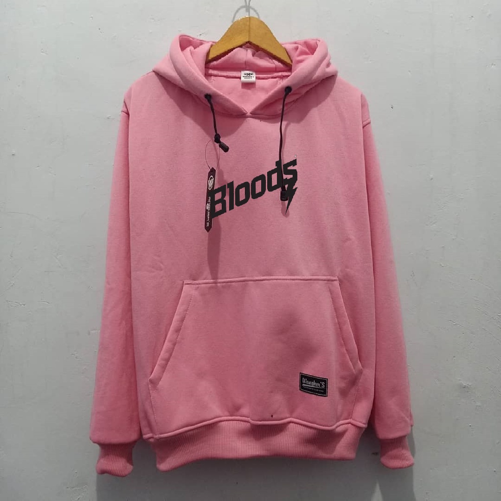 COD TERLARIS HOODIE SABLON BLOODS PREMIUM / PRIA &amp; WANITA / Sweater / Switer / Hoodie Kekinian / Hoodie Hits / Switer Pria/Hoodie Polos/ SIZE S M L XL XXL 2XL XXXL 3XL Termurah Murah Ukuran Big Size Jumbo