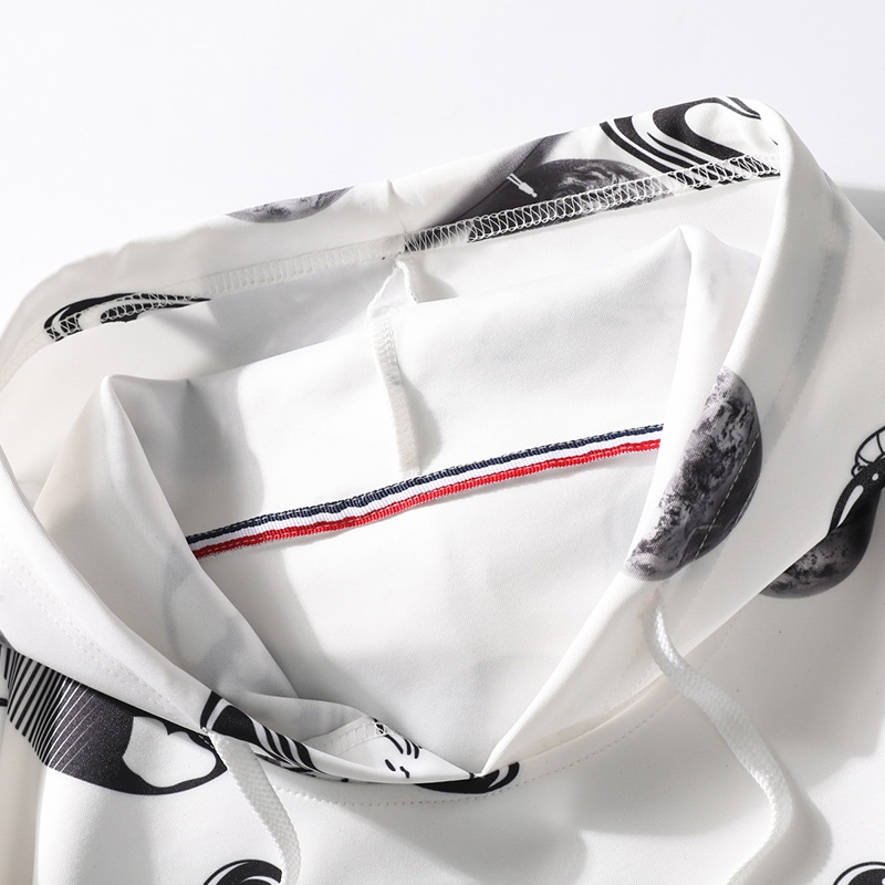 Hoodie Pria Sweater Kaos Hoodies Lengan Panjang Bahan Polyester