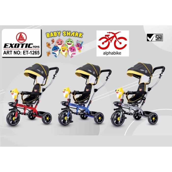 SEPEDA ANAK RODA 3 EXOTIC ET-1265 KADO USIA 1-4 TAHUN