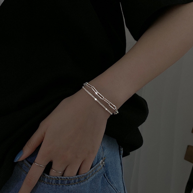 Gelang Rantai 925 Sterling Silver Gypsophila Dapat Disesuaikan Untuk Wanita