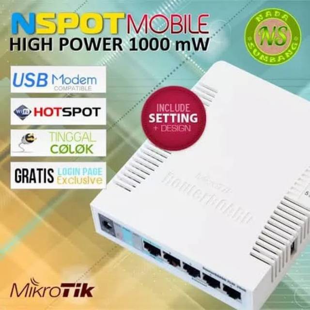 Paket mikrotik rb 951ui-2hnd untuk hotspot rt rw net murah