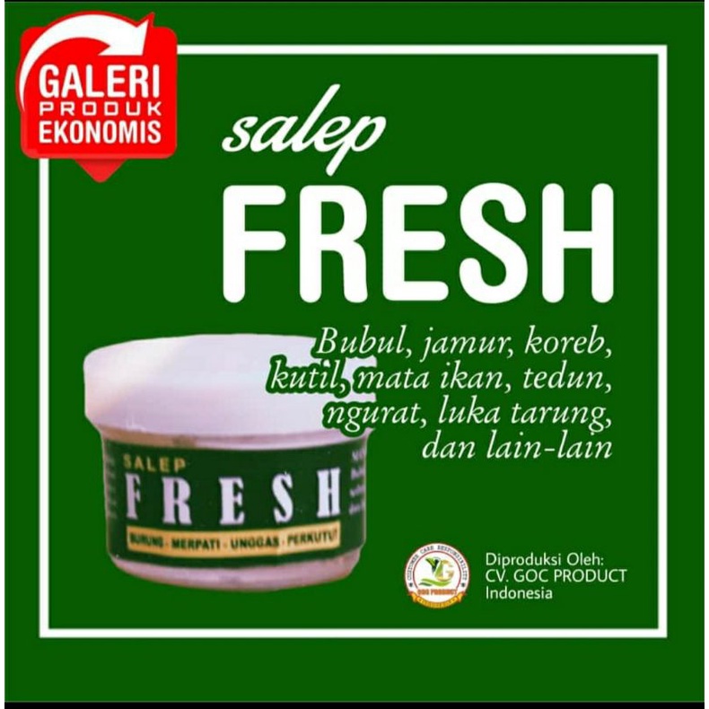 Salep fresh obat kaki pada burung, merpati dan unggas