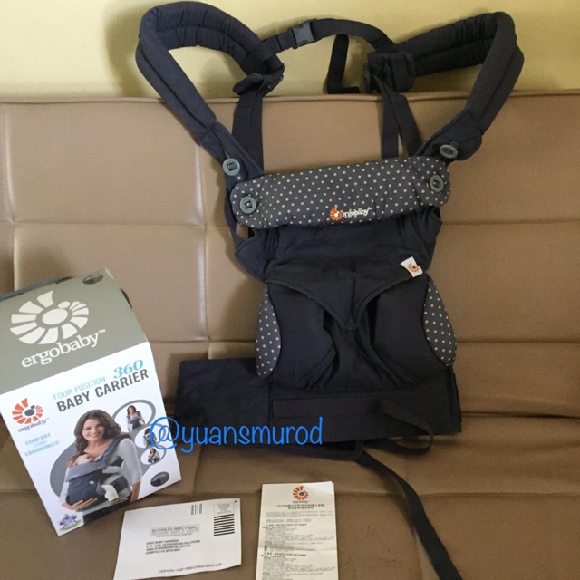 preloved ergobaby360 dusty blue