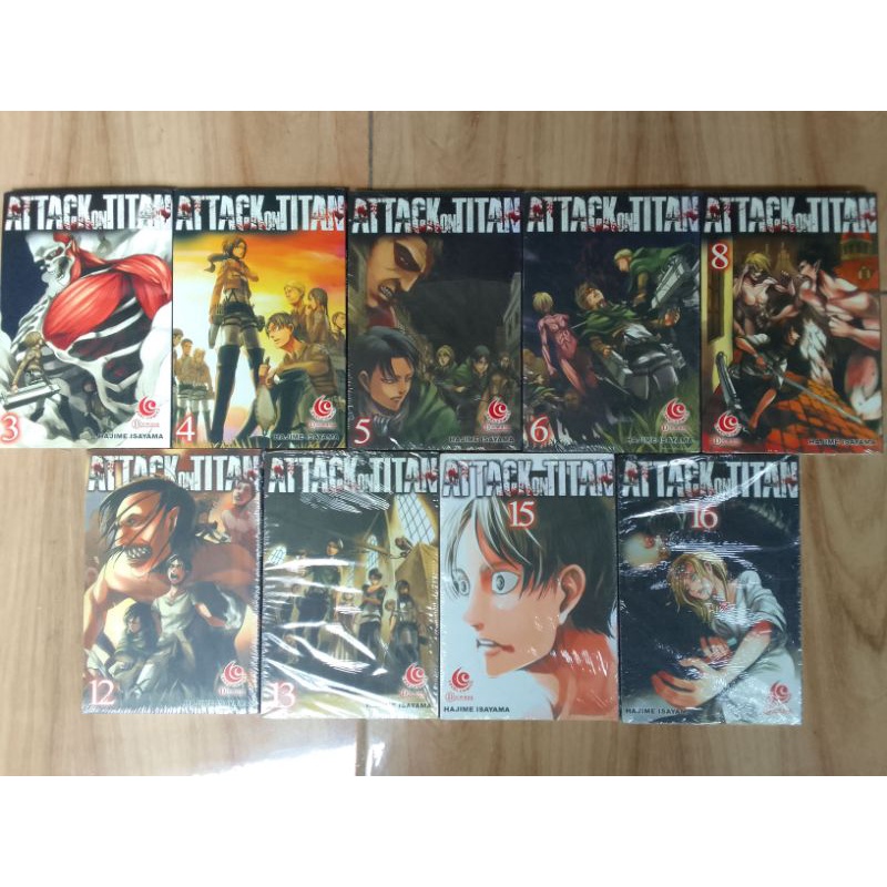 komik Attack On Titan  Set 3-16 +Random