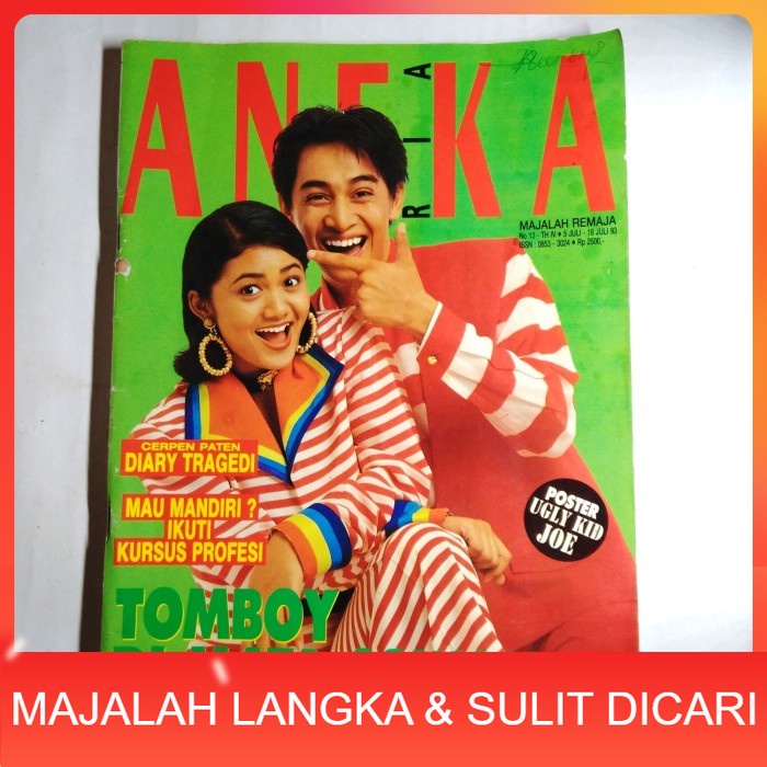 Majalah ANEKA RIA No.13 Jul 1993 Cover KRISDAYANTI & PONCO BUWONO Langka