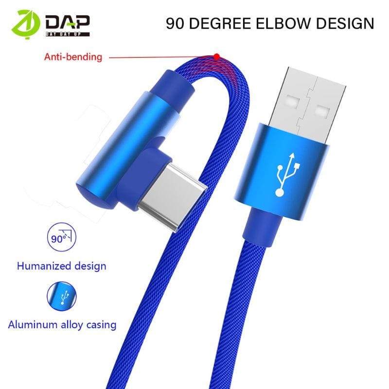 Kabel Data Gaming DAP D-L02T USB TYPE-C Kabel Charger Gaming DAP D-L02T TYPE C Kabel Casan Gaming DAP D-L02T USB TIPE C Original