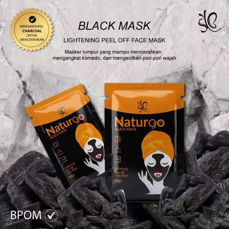 Jual MS_9 (Pcs) SYB NATURGO BLACK MASK / NATURGO MASKER LUMPUR BPOM ...