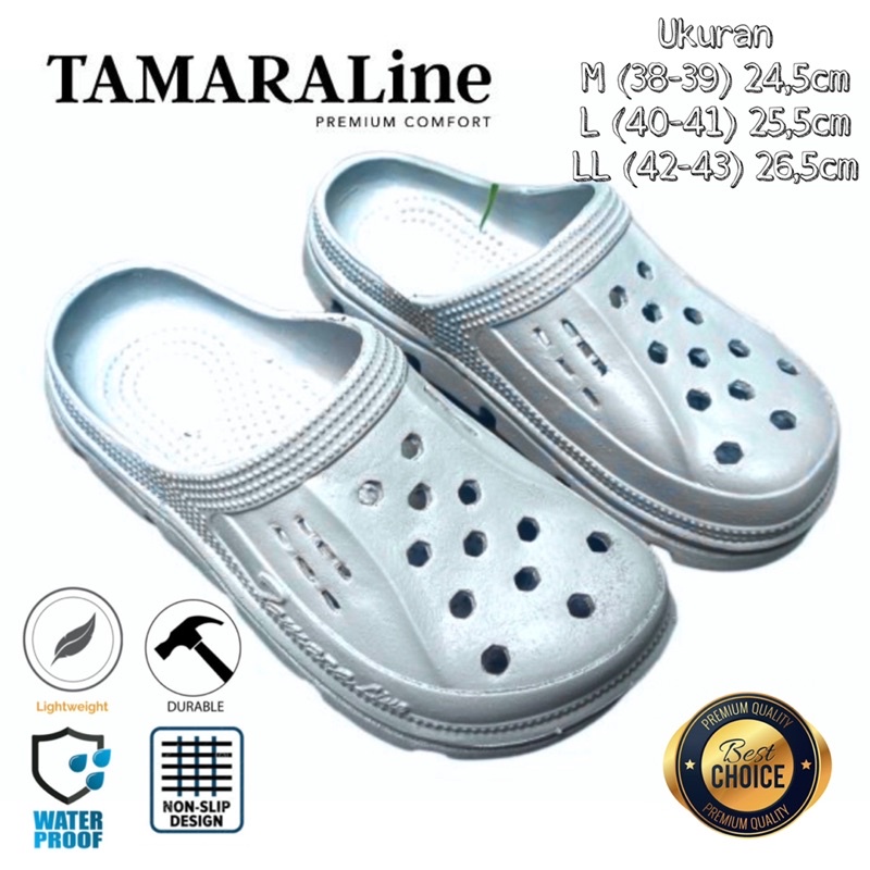 Sepatu Sandal Selop Slide Slip on Karet Pria Dewasa / Remaja - TAMARALINE 226 / Bahan Premium Lentur Empuk Ringan Kuat Anti Slip Anti Air Model Casual Santai Rumah Kerja Outdoor Kamar Mandi  Murah Original