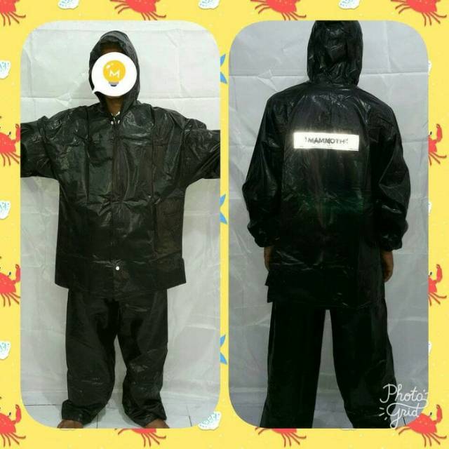 Jas Hujan Celana Mammoth Hitam