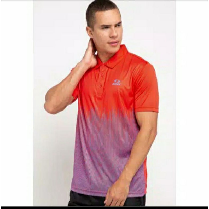 Astec kaos olah raga polo shirt dry fit kaos olah raga badminton pria original