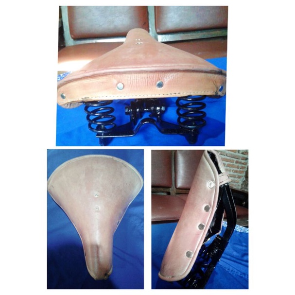 SADEL TERY SEPEDA ONTEL KULIT ASLI